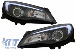 image-76-LED DRL Prednja svijetla prikladna za Opel Astra J (2010-2015) CJEVNO SVJETLO CRNO