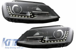 LED DRL Projector Headlights suitable for VW Jetta Mk6 VI (2011-2017) GTI Design