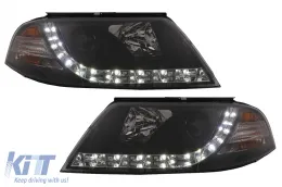 image-34-LED DRL Reflektory dla VW Passat 3BG 09.2000-03.2005 Czarny