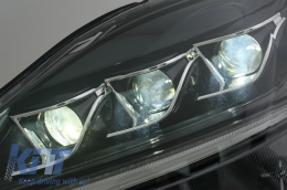 LED DRL Scheinwerfer Dynamisch Blinklicht für LEXUS IS XE20 06-13 Schwarze-image-6047683