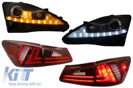 image-26-LED DRL Scheinwerfer Dynamisch für LEXUS IS XE20 06-13 Licht Facelift XE30 Look