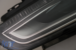 LED DRL Scheinwerfer für AUDI A4 B8.5 Facelift 2012-2015 Schwarz Tagfahrlicht-image-6103248