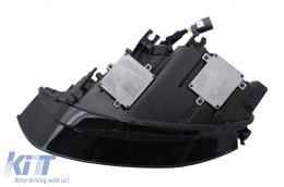LED DRL Scheinwerfer für AUDI A4 B8.5 Facelift 2012-2015 Schwarz Tagfahrlicht-image-6103251