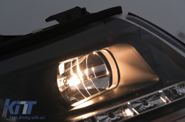 LED DRL Scheinwerfer für Audi A4 Cabriolet B6 8H7 8HE 2002-2006 Schwarz-image-6099116