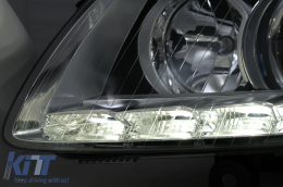 LED DRL Scheinwerfer für Audi A6 4F C6 2008-2011 Facelift Design Xenon-image-6103541