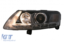 LED DRL Scheinwerfer für Audi A6 4F C6 2008-2011 Facelift Design Xenon-image-6103551