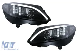 image-16-LED DRL Scheinwerfer für Mercedes C W205 S205 A205 C205 14-18 Dynamic Sequential