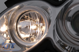LED DRL Scheinwerfer für Mercedes CLK W209 C209 Coupe A209 Cabrio 2003-2010 Chrom-image-6093973