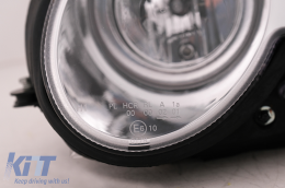 LED DRL Scheinwerfer für Mercedes CLK W209 C209 Coupe A209 Cabrio 2003-2010 Chrom-image-6093981