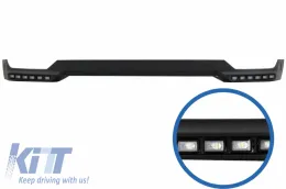 image-30-LED DRL Spojler za branik prednjeg branika prikladan za Mercedes G-klasu W463 (1989-2017) Dizjan crni