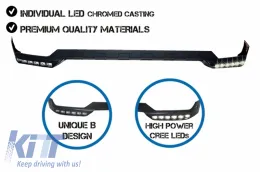 image-5-LED DRL Спойлер на Предна Броня подходящ за Mercedes G-Class W463 (1989-2017)