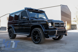 LED DRL Спойлер на Предна Броня подходящ за Mercedes G-Class W463 (1989-2017)-image-55766