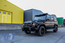 LED DRL Спойлер на Предна Броня подходящ за Mercedes G-Class W463 (1989-2017)-image-55767