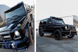 LED DRL Спойлер на Предна Броня подходящ за Mercedes G-Class W463 (1989-2017)-image-55770