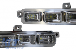 LED DRL Спойлер на Предна Броня подходящ за Mercedes G-Class W463 (1989-2017)-image-6020922