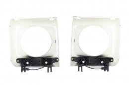 Капаци за фарове с LED DRL дневни светлини, подходящи за Mercedes G-Class W463 (1989-2012) G65 Дизайн Черен-image-6017525