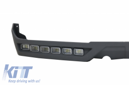 LED DRL Спойлер на Предна Броня подходящ за Mercedes G-Class W463 G63 G65 (2013-2017)-image-5994783