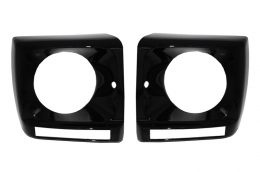 Черен Капаци за фарове LED DRL подходящи за Mercedes G-Class W463 (1989-2012) G65 Дизайн с Фарове Bi-Xenon-image-6020150