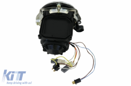 Черен Капаци за фарове LED DRL подходящи за Mercedes G-Class W463 (1989-2012) G65 Дизайн с Фарове Bi-Xenon-image-6020174