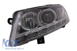 Ксенон Фарове LED DRL подходящи за Audi A6 C6 4F (04.2004-2008) Хром Без AFS-image-6021860