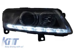 Ксенон Фарове LED DRL подходящи за Audi A6 C6 4F (04.2004-2008) Хром Без AFS-image-6021863