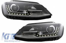 image-19-LED DRL прожекторни Фарове , подходящи за VW Jetta Mk6 VI (2011-2017) TFSI Дизайн