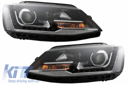 LED DRL прожекторни Фарове , подходящи за VW Jetta Mk6 VI (2011-2017) TFSI Дизайн-image-6040575