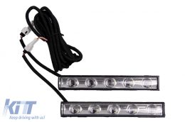 LED DRL Хром дневни светлини, подходящи за Mercedes G-Class W463 (1989-up) G65 Дизайн-image-6045146
