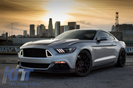 Предна Решетка с LED DRL , подходяща за Ford Mustang Mk6 VI шесто поколение (2015-2017) RTR Дизайн-image-6057551