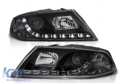 image-23-Ксенон LED DRL Фарове подходящи за Skoda Octavia II (03.2004-2008) Черен