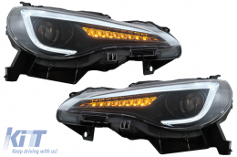 
LED első és hátsó lámpa teljes LED, Toyota 86 (2012-2019), Subaru BRZ (2012-2018) Scion FR-S (2013-2016) modellekhez, futófényes dinamikus irányjelzőkkel-image-6069284