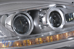 
LED első lámpa Mercedes S-osztály W221 (2005-2009) modellekhez, Facelift kinézet, dinamikus irányjelzők-image-6081111
