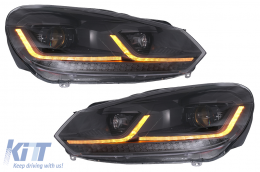 LED Első Lámpa VW Golf 6 VI 2008-2013 modellekhez, Facelift G7.5 kinézet, dinamikus irányjelző-image-6088141