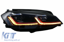 LED Első Lámpák Volkswagen Golf VII Facelift 7.5 (2017-től) modellekhez GTI kinézet Dinamikus irányjelyzők-image-6055726