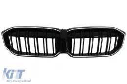 LED-es vese hűtőrács BMW 3-as G20 Sedan G21 Touring LCI (2023-2025) Piano Black-image-6114375