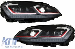 LED Faros Dinámica Para VW Golf 7 VII 12-17 Reja Facelift G7.5 GTI Look-image-6058435