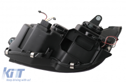 LED Faros Tubo luz para Mercedes C W204 S204 2007-2010 Negro Dinámica Luces-image-6078556