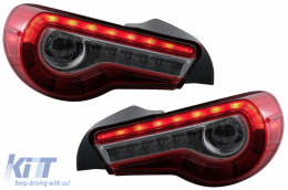 LED fényszóró és hátsó lámpa szett, teljes LED, Toyota 86 (2012-2019), Subaru BRZ (2012-2018), Scion FR-S (2013-2016), dinamikus irányjelzővel-image-6069297