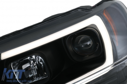 LED fényszóró Jeep Grand Cherokee (1999-2004), fénycsöves, fekete-image-6068547