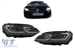 LED fényszóró szett VW Golf 7 VII (2012-2017) Facelift G7.5 R Line megjelenés dinamikus irányjelzővel-image-6086921