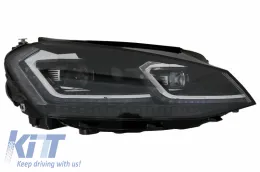 LED fényszóró VW Golf 7 VII (2012-2017) RHD Facelift G7.5 R Line megjelenés dinamikus, futófényes irányjelzővel-image-6041261