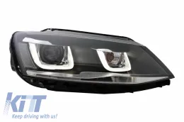 LED fényszóró VW Jetta Mk6 VI (2011-2017) GTI 3D U Bi-Xenon Design-image-6040432