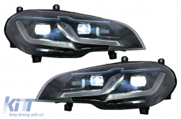 LED fényszórók BMW X5 E70 (2007-2014) modellhez, HID-ről LED-re konverzió, fekete-image-6106073