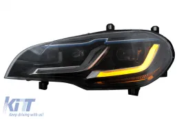 LED fényszórók BMW X5 E70 (2007-2014) modellhez, HID-ről LED-re konverzió, fekete-image-6106075