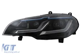 LED fényszórók BMW X5 E70 (2007-2014) modellhez, HID-ről LED-re konverzió, fekete-image-6106078