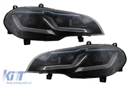 LED fényszórók BMW X5 E70 (2007-2014) modellhez, HID-ről LED-re konverzió, fekete-image-6106079