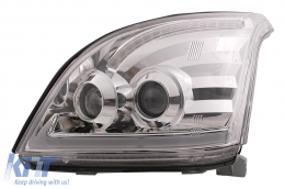 LED Fényszórók Toyota Land Cruiser FJ120 (2003-2009) modellekhez, króm, dinamikus irányjelző -image-6092494