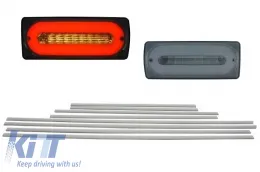 image-12-LED Feux Arrière Fumée pour MERCEDES Classe G W463 1989-2015 Moulures de Porte Aluminium -