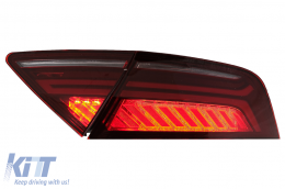 LED Feux Arrières Cerise Rouge Fumée pour AUDI A7 4G 2010-2014 Facelift Look-image-6013397