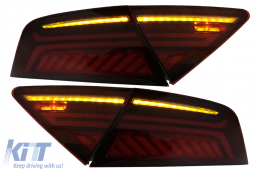 LED Feux Arrières Cerise Rouge Fumée pour AUDI A7 4G 2010-2014 Facelift Look-image-6079232